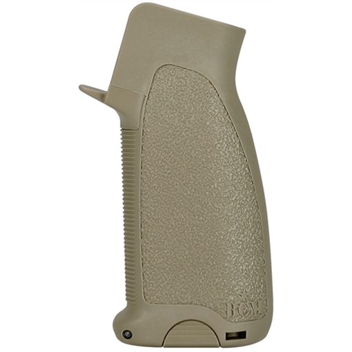BCM BCMGunfighter Grip Mod 0 Made of Flat Dark Earth Polymer With Storage Compartment for AR-Platform GFGMOD0FDE
