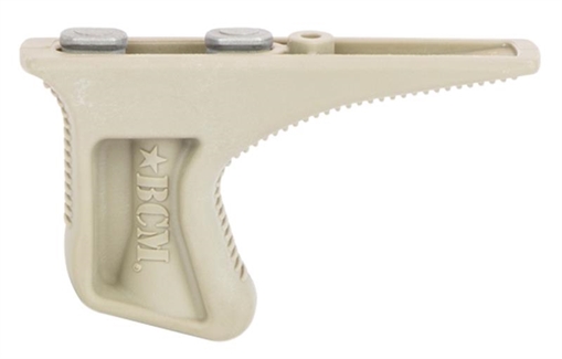 BCM BCMGunfighter Kinesthetic Angled Grip Made of Polymer With Flat Dark Earth Textured Finish for KeyMod Rail KAGKMFDE