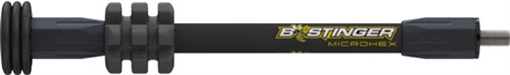 Bee Stinger Bee Stinger MicroHex Stabilizer Matte Black 8 in. MHX08MB