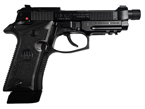 Beretta 80X Cheetah, Tactical Urban, Double Action/Single Action, Semi-automatic, Compact Metal Frame Pistol, 380 ACP, 4.4" Threaded Barrel, 3 Dot Sights, Manual Safety, Matte Finish, Black, 10 Rounds, 2 Magazines J80XTU10