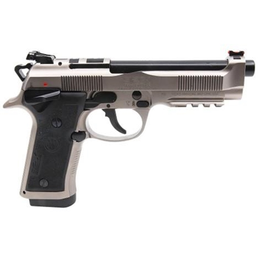 Beretta USA 92X PCO Full Size Frame 9mm Luger 15+1 4.90" Black Barrel, Gray Nistan Optic Ready/Serrated Steel Slide & Frame w/Beavertail & Picatinny Rail J92XPCO21