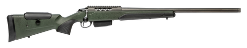 Tikka T3X Super Varmint 223 Remington, 23.7" Threaded Barrel, Green w/ Black Webbing, 5rd