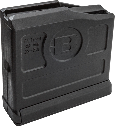 Bergara Rifle Magazine, 308 Winchester, 5 Rounds, Fits Short Action, Polymer, Matte Finish, Black BA0002