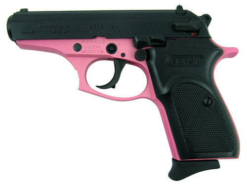 Bersa Thunder 380 .380 ACP, 3.5" Barrel, 3-Dot Sights, Decocker, Pink Frame, 8rd