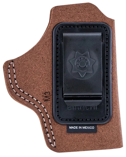 Bianchi 6C IWB Tan Leather Belt Clip Fits 2-3" Barrels Ruger/Colt/S&W K Frame Right Hand 10376