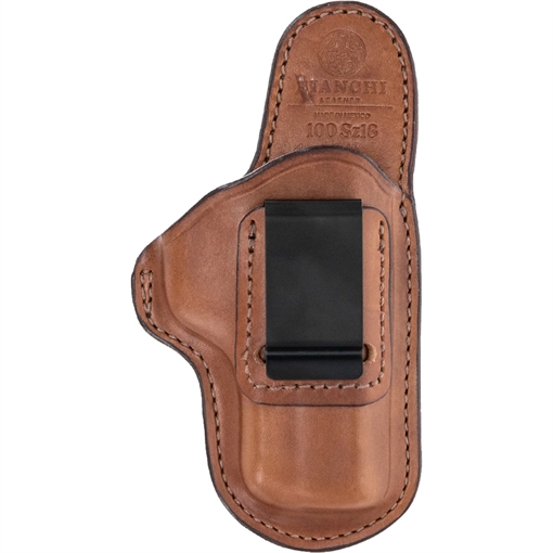 Bianchi 100 Professional IWB Size 01 Tan Leather Belt Clip Fits S&W J Frame/Ruger LCR Right Hand 19220