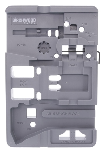 Birchwood Casey Bench Block Gray AR-15 ARBENCH-BLOCK