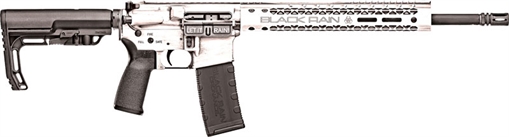 Black Rain Ordnance Spec15 Fusion 5.56x45mm NATO 30+1 16", White Battleworn, 12" M-LOK, MFT EPG16 Grip/Minimalist Stock BROFUSIONWB