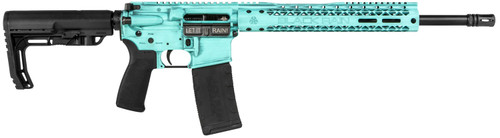Black Rain Spec+ Fusion 5.56/.223, 16" Barrel, MFT Stock, Tiffany Blue Battleworn, 30rd