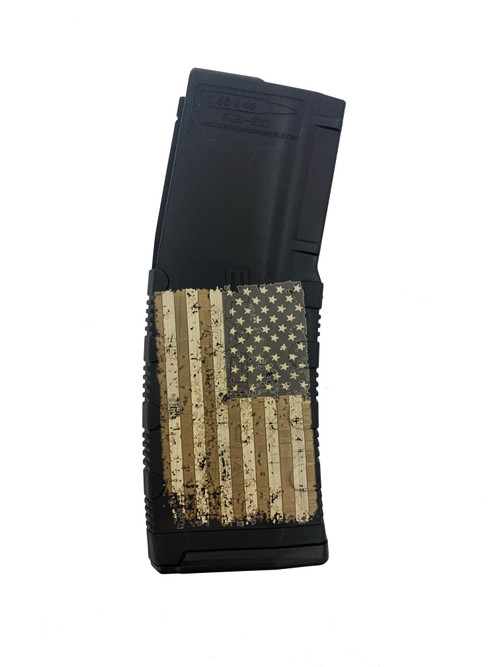 Black Rain Ordnance Black Rain 30 Round Magazine - American Flag Etched