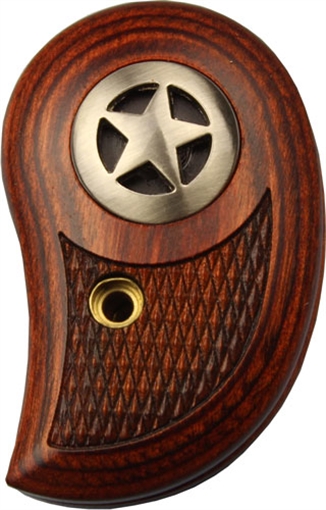 Bond Arms BOND ARMS STANDARD ROSEWOOD GRIPS W/SILVER STAR ROSEWOOD W/SILV GRIP:ROSEWOOD W/ SILVER STAR