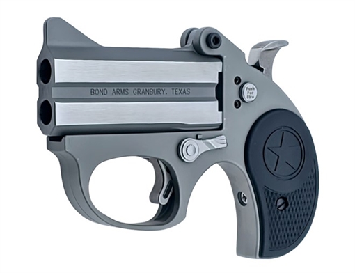 Bond Arms BASRS Stinger 38 Special 2rd 3" Rough Series Stainless Steel Double Barrel & Frame, Rebounding Hammer, Black Rubber Grips, Manual Safety BASRS BASRS - 38SPL