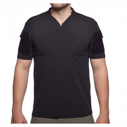 Velocity Systems BOSS RUGBY SHIRT SHORT SLEEVE BLACK MED VS-BR-BK-M