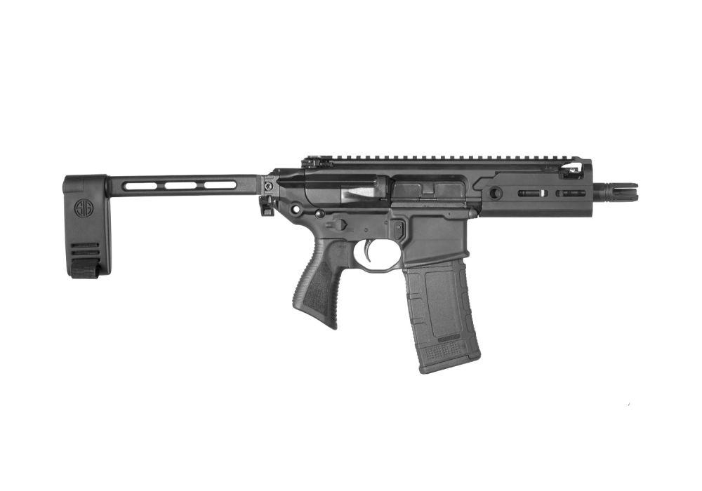 Sigarms MCX Rattler Pistol Pistol PMCX-5B-TAP, 223 Rem, 5.5in, PCB - Pivoting Contour Brace Grips, 30 Rds