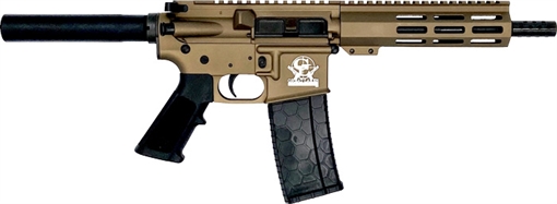 Great Lakes AR-15 Pistol .223 Wylde 30rd Magazine 7.5" Nitride Barrel Bronze Finish GL15223P BRZ