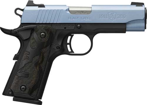 BROWNING 1911-380 HGA 380ACP 3 5/8IN BBL POLAR BLUE CERAKOTE 8/RD MAG 051990492