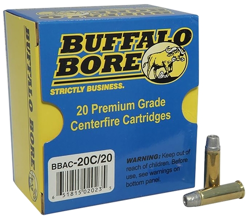 Buffalo Bore Ammunition Standard Pressure Strictly Business 38Special 158gr Lead Semi Wad Cutter Hollow Point 20 Per Box/12 Case 20C20