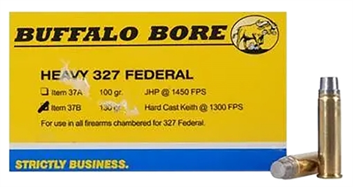 Buffalo Bore Ammunition Heavy Strictly Business 327Federal Mag 130gr Hard Cast 20 Per Box/12 Case 37B20
