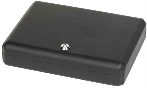 Bulldog Pesonal Vault Large Key Entry Black Steel Holds 1 Handgun 11" H x 8.50" W x 2.25" D BD1128