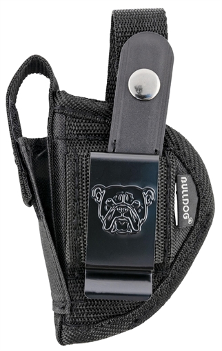 Bulldog Extreme Handgun Holster with Belt Loop and Clip for Mini Semi Autos Ruger LCP Black Ambi FSN-1 FSN1