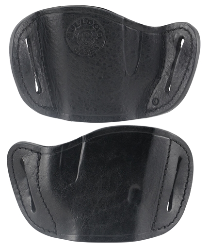 Bulldog Molded OWB Black Leather Belt Slide Fits Glock Fits Ruger P85 Fits S&W M&P 40 Right Hand MLB-L