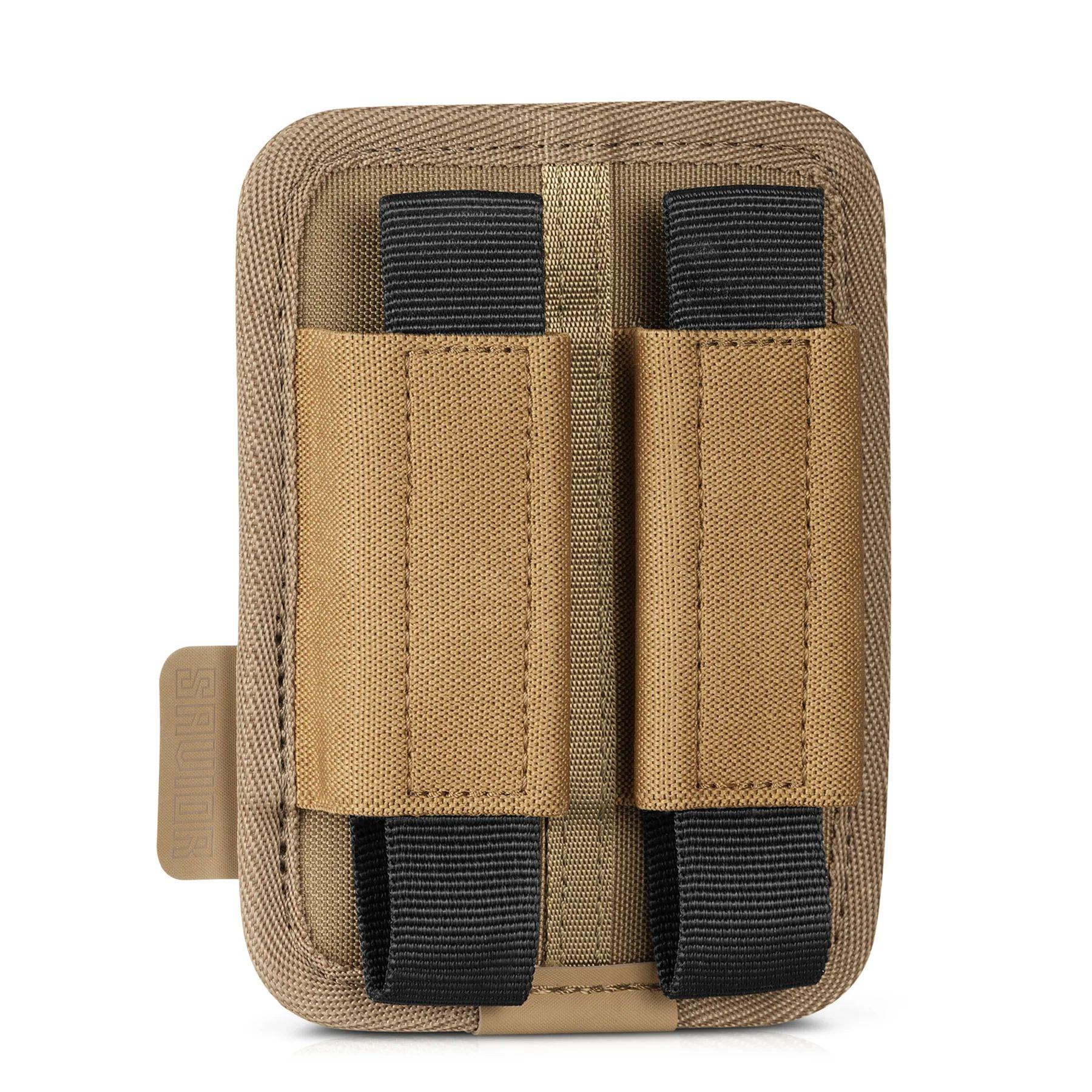 Savior Equipment Pistol Magazine Holder w/Hook Backing, Tan, 2 Slots (MP-TNS-PISX2-TN)