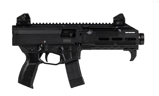 CZ Scorpion 3 Plus, Semi-automatic Pistol, 9MM, 7.8" Barrel, Threaded 1/2 x 28, Matte Finish, Black, Polymer Grip, Ambidextrous Safety, Adjustable Sights, 20 Rounds, 5 Magazines 91431