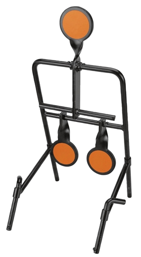 Caldwell Resetting Handgun Resetting Steel Target Black/Orange Circle Illustration Impact Enhancement Motion 3.50" 1071002