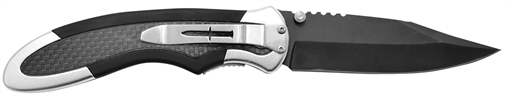 Camillus Chameleon 3.50" Folding Drop Point Plain Black Carbonitride Titanium AUS-8A SS Blade, Carbon Fiber/Aluminum Handle 19079