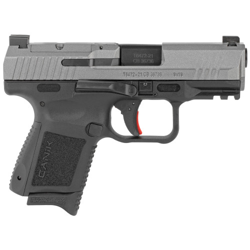 Canik TP9 Elite SC 9mm, 3.6" Barrel, Contrast Sights, Tungsten, 12rd