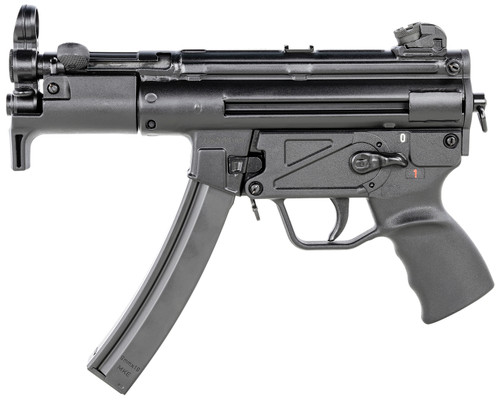 Century AP5-M Pistol 9mm, 4.5" Barrel, Roller Delayed Blowback, Black, 30rd
