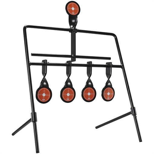 Champion Targets Gong Auto Reset Rimfire Black/Orange 6.83 lbs Standing 5 Targets 40874