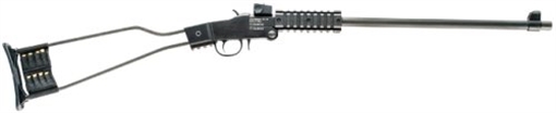 Chiappa Firearms Little Badger Single Shot, 22WMR, 16.5" Threaded Barrel, 1/2x28, Blued Finish, Black, Wire Stock, Picatinny Forend, 1 Round 500.110