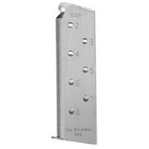 Chip McCormick Shooting Star Officer's 1911 Handgun Magazine w Pad .45 ACP Stainless Steel 7/rd M-MG-45CP7-P