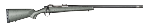Christensen Arms Summit TI Full Size 7mm Rem Mag 3+1, 26" Natural Titanium Steel Threaded Barrel, Natural Titanium Aluminum Receiver, Green w/Black Webbing Fixed Sporter Stock CA10268315332