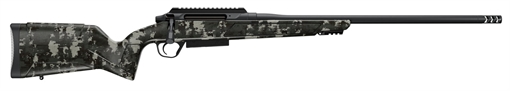 Christensen Arms Evoke Hunter, Bolt Action Rifle, 7MM PRC, 22", RFR Muzzle Brake, Cerakote Finish, Black, Green Hybrid Hunter Stock, 0 MOA Rail, TriggerTech Trigger, 5 Rounds, 1 Magazine 801-15028-00