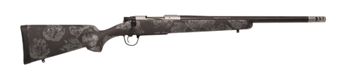 Christensen Arms Ridgeline FFT TI 6.8 Western 3+1 20" Carbon Fiber Threaded Barrel, Stainless Titanium Rec, Black with Gray Accents Stock 8010631600