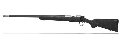 Christensen Arms Ridgeline Left Hand Rifle 6.5 PRC 4rd Magazine 24" Barrel Stainless Steel Black/Gray Webbing Stock 801-06080-00