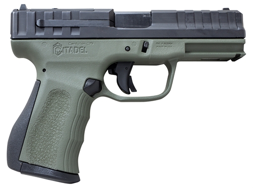 Citadel Centurion CP9 Compact Frame 9mm Luger 14+1, 4" Black Steel Barrel, Optic Ready/Serrated Steel Slide, OD Green Polymer Frame & Grip CITCP9ODG