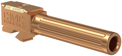 CMC Triggers Match Precision Compatible w/ Glock 19 Gen3-4 9mm Luger 4.01" Bronze Bead Blasted Satin DLC Stainless Steel Fluted Match Grade Barrel 75524