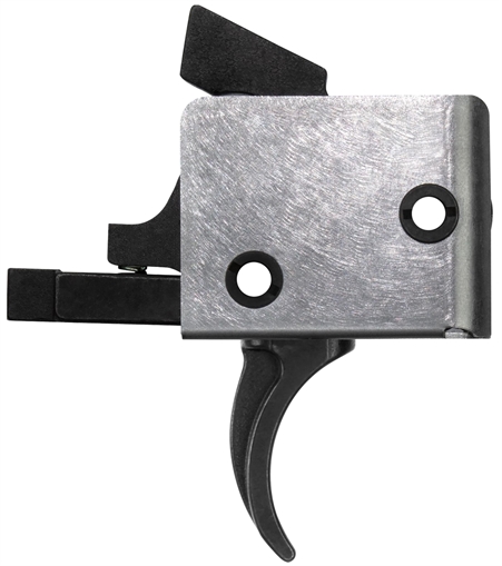 CMC Triggers Drop-In Single-Stage Curved Trigger w/ 3-3.50 lbs Draw Weight & Black/Silver Finish 91501