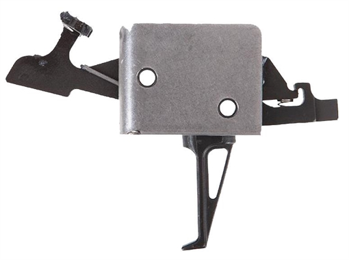 CMC Triggers Drop-In Two-Stage Flat Trigger w/ 1-3 lbs Draw Weight & Black/Silver Finish 91504