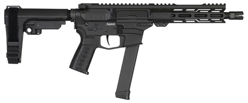 CMMG Banshee MKGS 9mm Luger 33+1 8" Black Nitride Medium Taper Threaded Barrel, EML 7" M-LOK Handguards, Black Armor Cerakote Aluminum Picatinny Rail Receiver, CMMG Zeroed Grips 99A3B0FAB