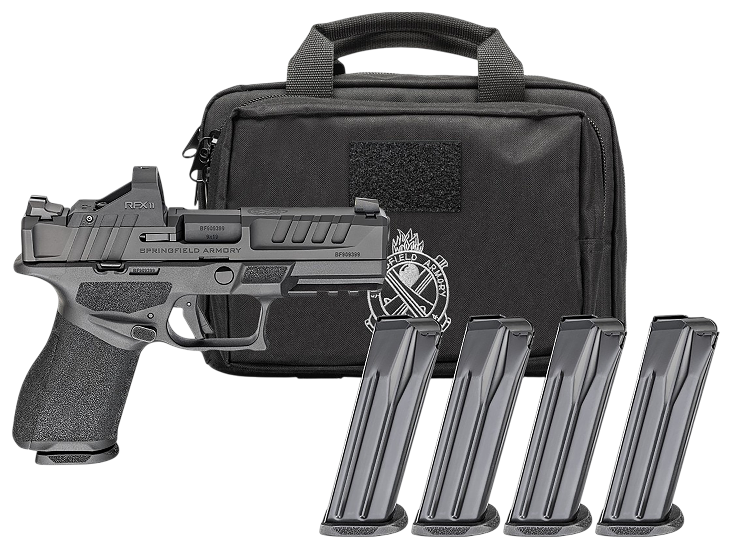 Springfield Echelon 4.0C Optic Ready Pistol EC9409B-PAC, 9mm, 4in, Black Polymer Grips, 18 Rds