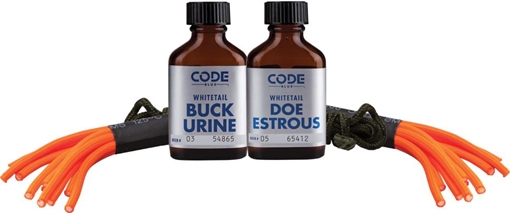 Code Blue Double Drag Combo Deer Attractant Doe In Estrus/Buck Urine 1 oz Bottles OA1074