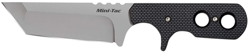 Cold Steel Tac Mini 3.75" Fixed Plain Tanto Japanese AUS-8A SS Blade/ Black Griv-Ex Handle 49HTF