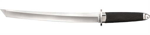 Cold Steel Magnum Tanto XII 12" Fixed Tanto Plain Satin VG-10 San Mai Blade/Black Textured/Oval Kray-Ex Handle Includes Sheath CS35AE