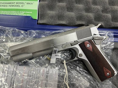 Colt 1911 Classic .45 ACP, 5" Barrel, Stainless w/ No Rollmarks, No Sights Installed