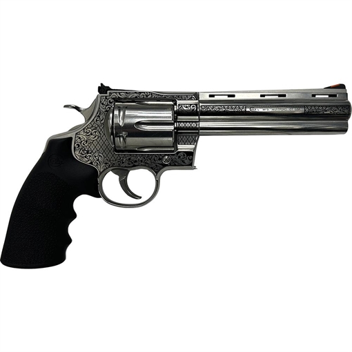 Colt Anaconda "Filigree Frame and Barrel" Handgun .44 Mag 6rd Capacity 6" Barrel Silver with Black Grip ANACONDA-SP6RTS MODFB