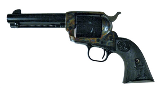 Colt Mfg Single Action Army Peacemaker 45 Colt (LC) 6 Shot 4.75" Blued Barrel & Cylinder, Color Case Hardened Frame, Black Polymer Grip P1840